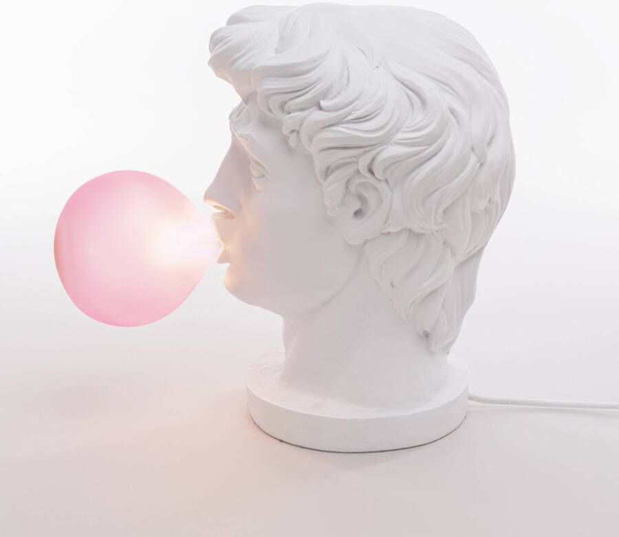 Seletti LED decoratie tafellamp Wonder Times, wit/pink