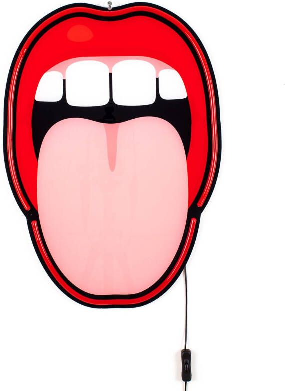 Seletti LED decoratie wandlamp Tongue, 41x58cm