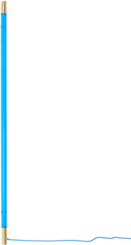 Seletti LED wandlamp Linea goud, blauw