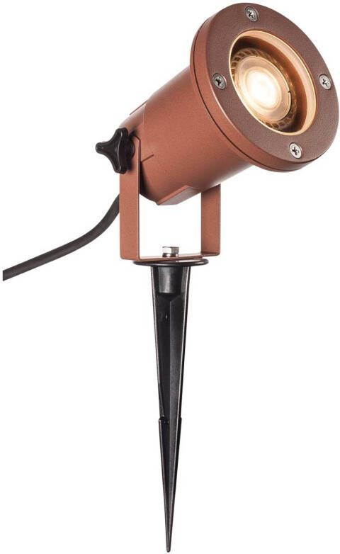SLV verlichting Tuinspot Nautilus Spike 17, 5cm bruin 1001964