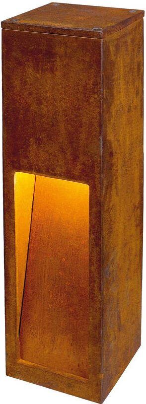 SLV Rusty Slot 50 LED sokkellamp, hoogte 50 cm