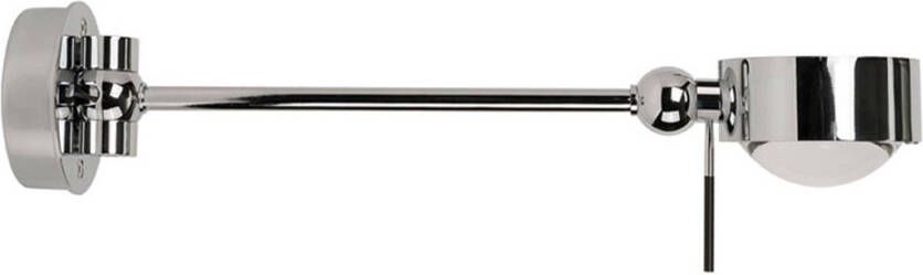 Top Light LED leeslampje Puk hotel, 28 cm, chroom