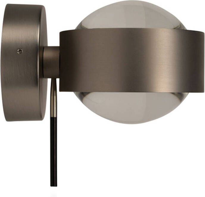 Top Light LED wandlamp Puk Wall+, mat nikkel