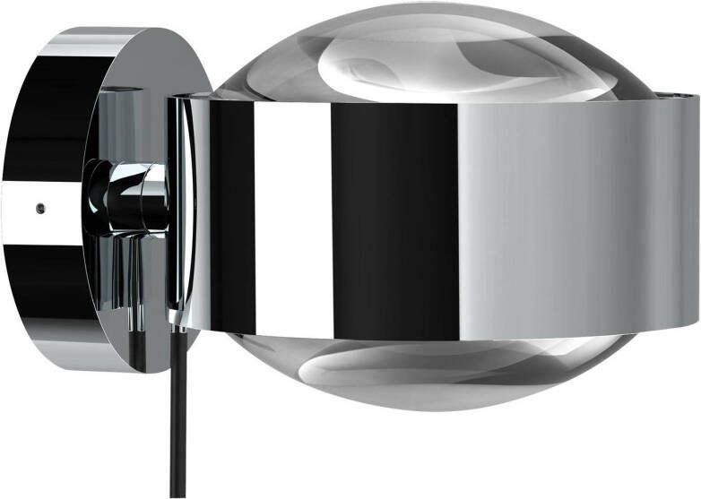 Top Light Puk Maxx Wall+ LED, lenzen helder, chroom