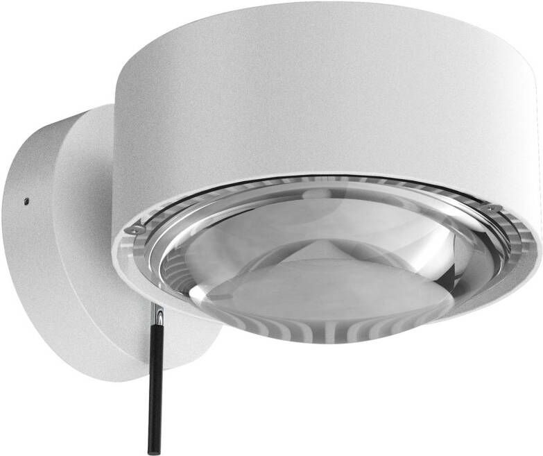 Top Light Puk Maxx Wall+ LED, lenzen helder, mat wit/chroom