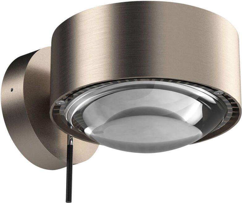 Top Light Puk Maxx Wall+ LED, lenzen helder, nikkel mat