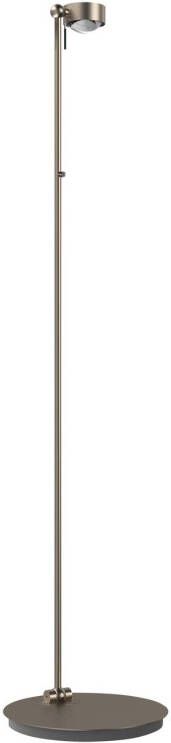 Top Light Puk Mini Floor Mini Single LED mat/helder, nikkel