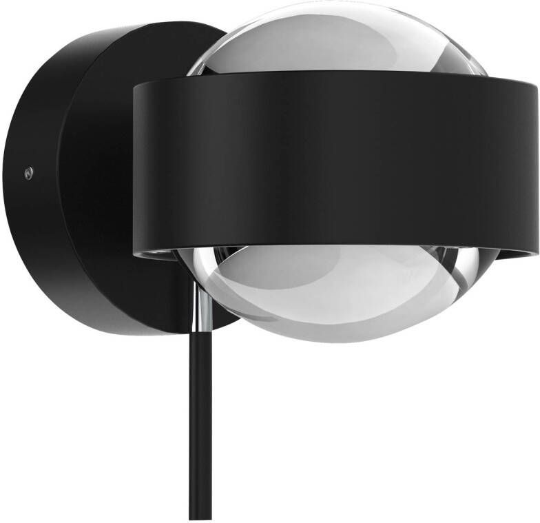 Top Light Puk Mini Wall+, G9 lenzen helder, mat zwart/chroom