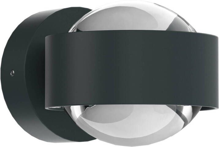 Top Light Puk Mini Wall LED 2x8W lenzen helder antraciet mat