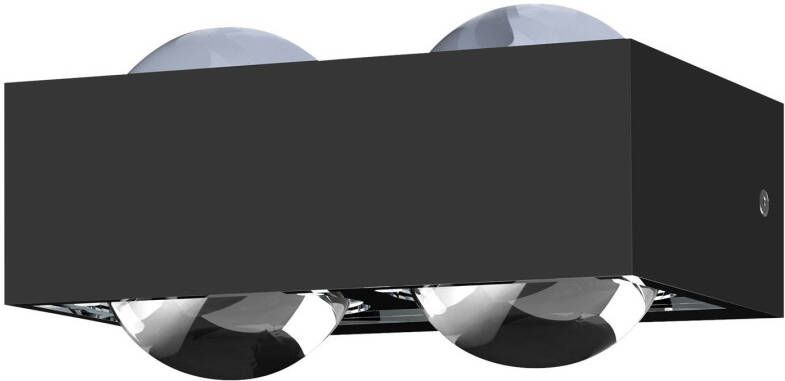 Top Light Wandlamp Focus 150, 4xLinse helder, 2xG9, zwart