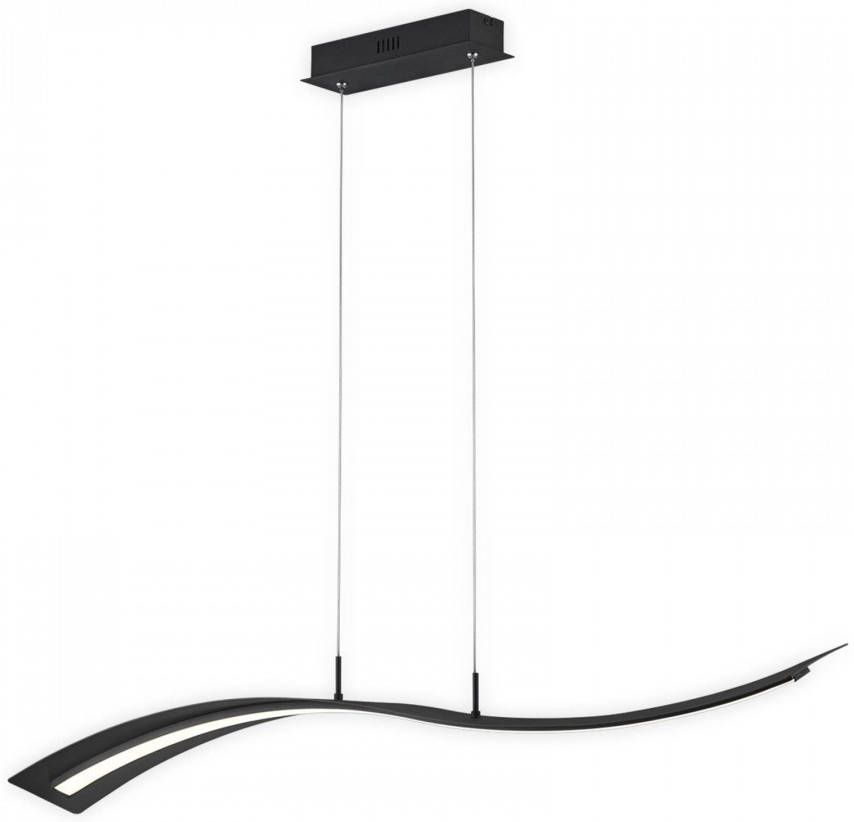 Trio Lighting LED hanglamp Salerno, SwitchDim, mat zwart