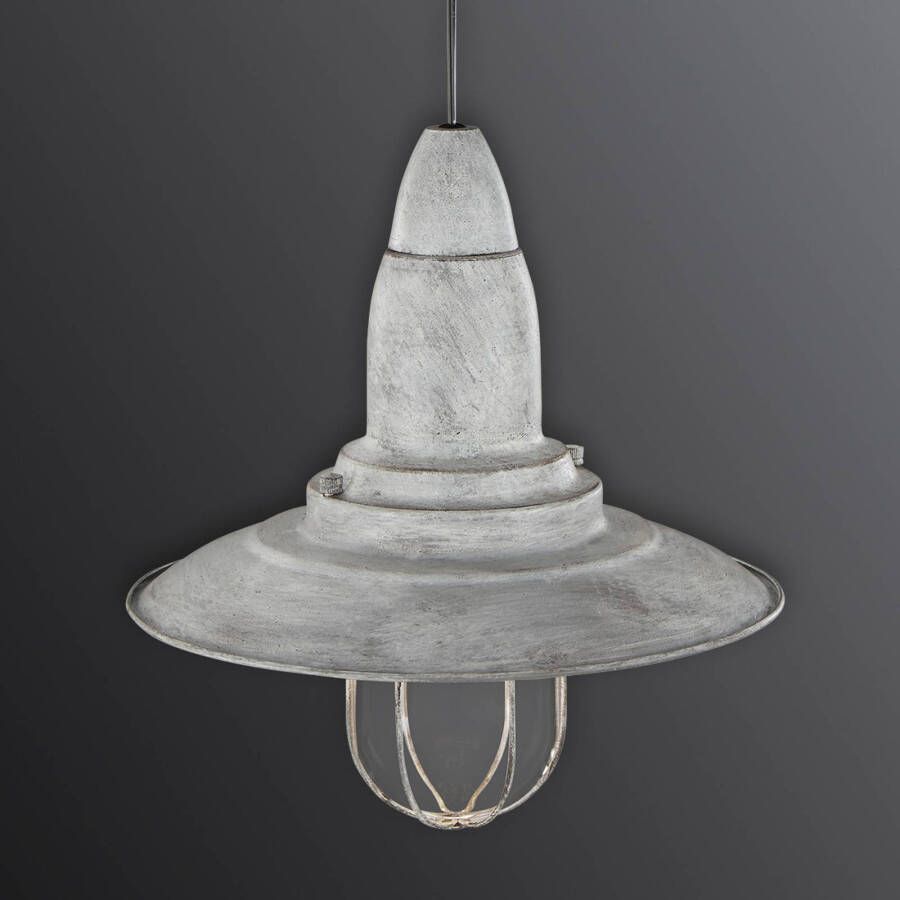 Trio international Landelijke hanglamp Fisherman 32cm antiekgrijs 304500161