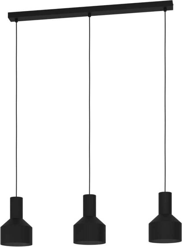 Eglo 3 lichts hanglamp Casibare zwart 99552