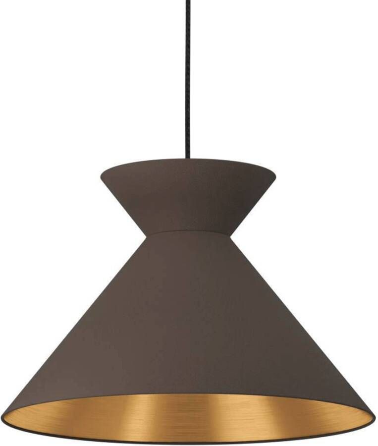 EGLO Hanglamp Nastasia cappuccino/messing 1 lamp