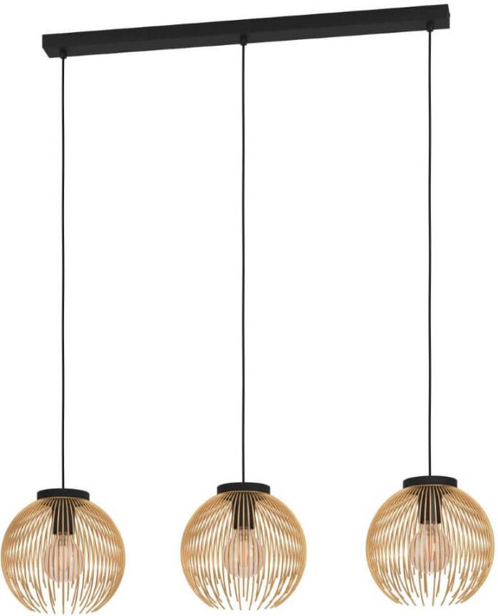 EGLO Venezuela Hanglamp E27 93, 5 Cm Zwart, Goud