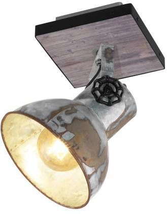 EGLO wandlamp Barnstaple bruin/zwart/grijs Leen Bakker