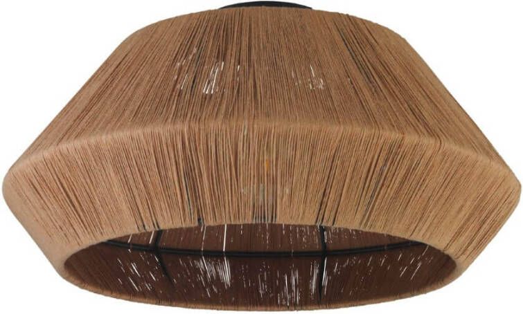 EGLO Alderney Plafondlamp E27 Ø 48 Cm Zwart/natuur