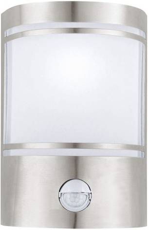 EGLO Wandlamp met sensor voor buiten Cerno zilverkleurig 30192
