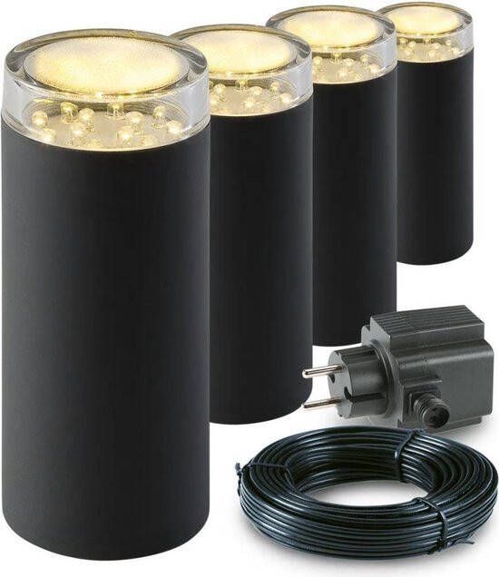Garden Lights LED lichtpalen Linum kunststof 4 st 2519064