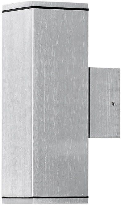 Konstsmide Buitenlamp 'Monza Double' Wandlamp, GU10 max 2 x 35W / 230V, kleur Aluminium
