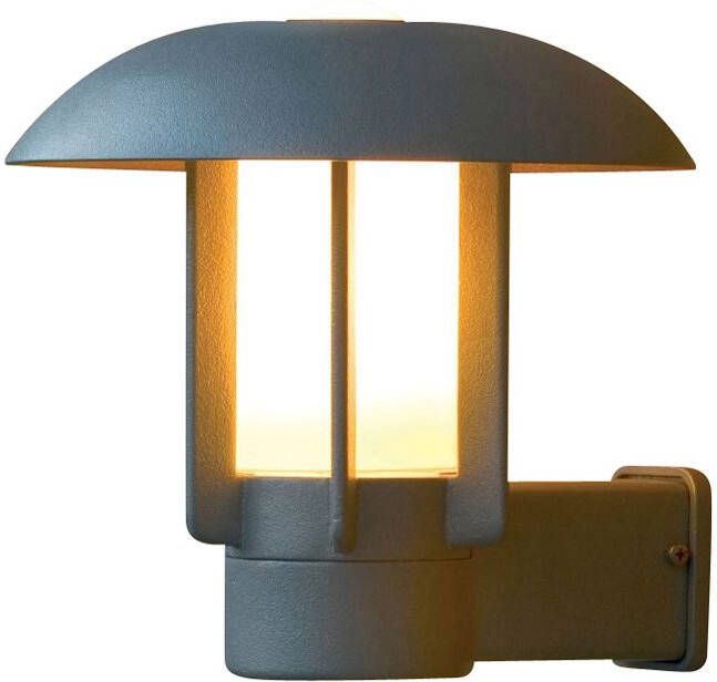 Konstsmide Buitenlamp 'Heimdal' Wandlamp, E27 max 60W / 230V, kleur Zilver