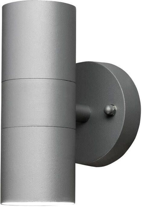 Konstsmide Buitenlamp 'Modena' Wandlamp, twinspot, GU10 / 230V, kleur Grijs