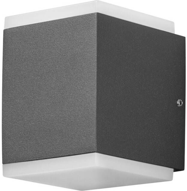Konstsmide Buitenlamp 'Monza Duo' Wandlamp, PowerLED 2 x 6W / 230V, kleur Antraciet
