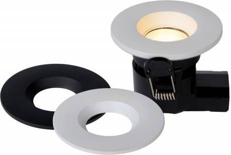 Lucide Binky Le. Inbouwspot Badk. zwart ø8, 8 led Dimb. 7w