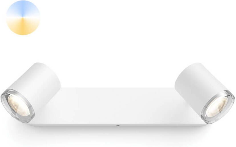 Philips Badkamer wandlamp Hue Adore White Ambiance 2 lichts 929003056201