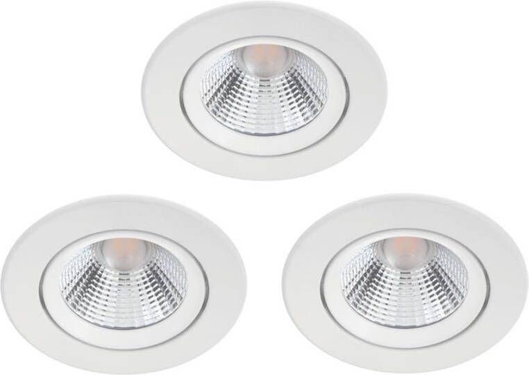 Philips Set van 3 inbouwspots Sparkle wit 75598000