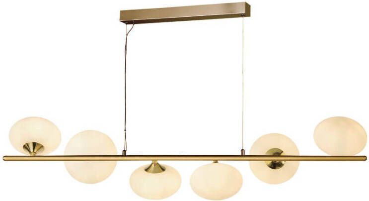 Searchlight Gouden hanglamp Pebble 6 lichts 94041 6GO