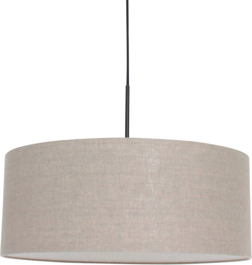 Steinhauer Hanglamp Sparkled Light 8155 Zwart Grijs Linnen Kap