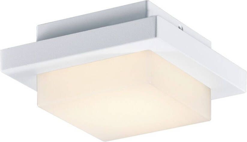 Trio international Vierkante plafondlamp Hondo 14cm wit 228960101