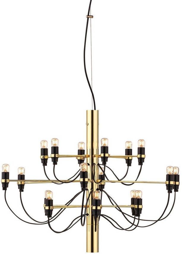 FLOS 2097/18 Kroonluchter Messing/Clear Bulbs