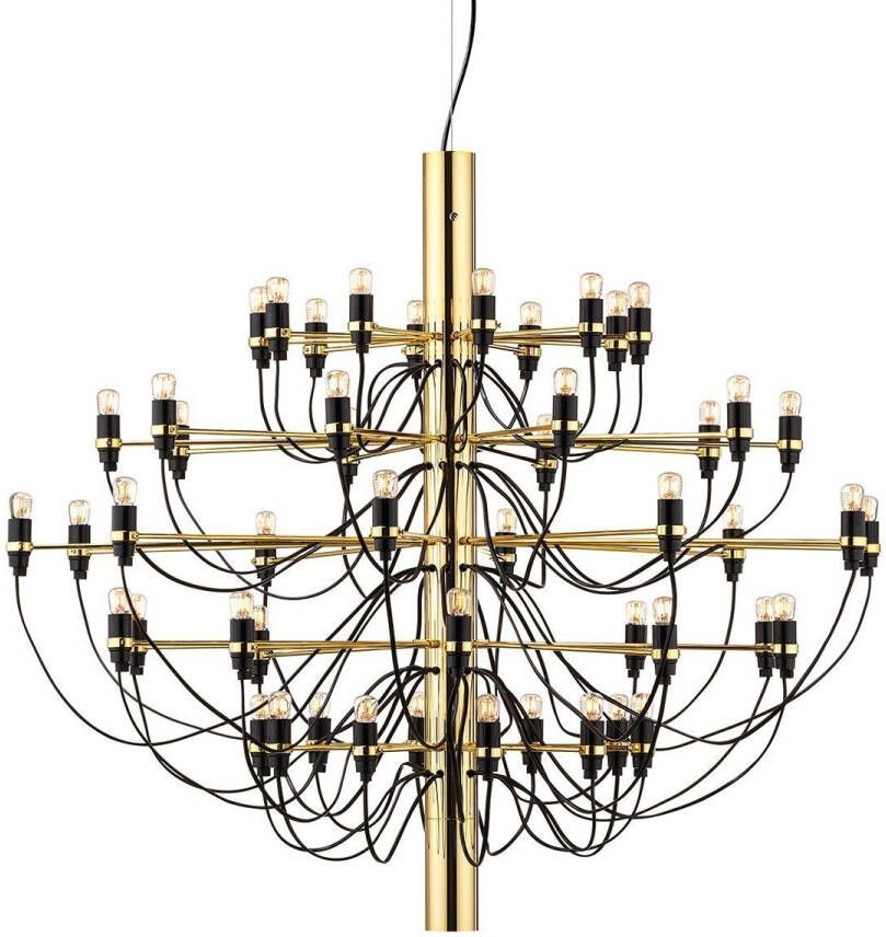 FLOS 2097/50 Kroonluchter Messing/Clear Bulbs