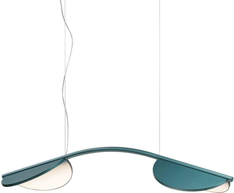 FLOS Almendra Arch S2 Hanglamp Long Blauw Metallic