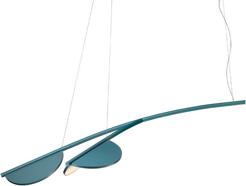 FLOS Almendra Organic S2 Hanglamp Long Blauw Metallic