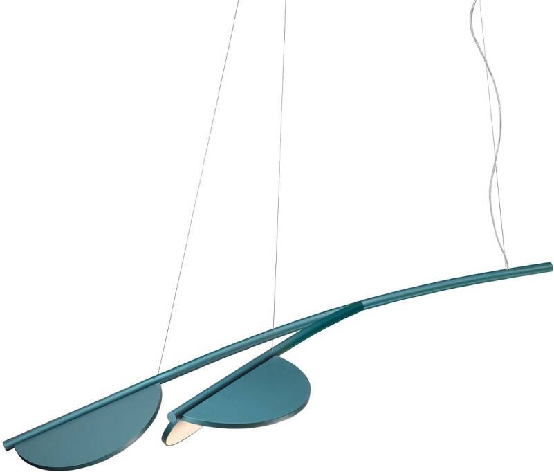 FLOS Almendra Organic S2 Hanglamp Short Blauw Metallic
