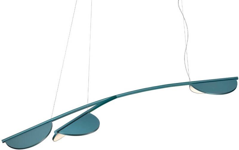 FLOS Almendra Organic S3 Hanglamp Long Blue Metallic