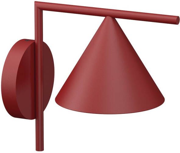 FLOS Captain Flint Outdoor Wandlamp Bordeauxrood