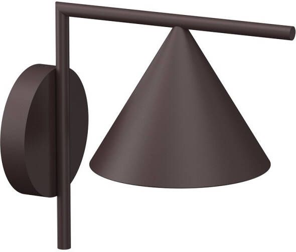 FLOS Captain Flint Outdoor Wandlamp Donkerbruin