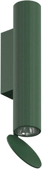 FLOS Flauta H225 Outdoor LED Wandlamp Riga Forest Green