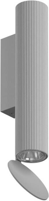 FLOS Flauta H225 Outdoor LED Wandlamp Riga Grijs