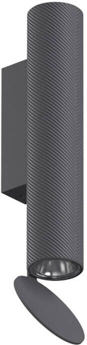 FLOS Flauta H225 Outdoor LED Wandlamp Spiga Antraciet