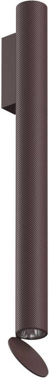 FLOS Flauta H500 Outdoor LED Wandlamp Spiga Deep Brown