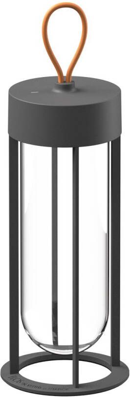 FLOS In Vitro Unplugged Tafellamp Antraciet