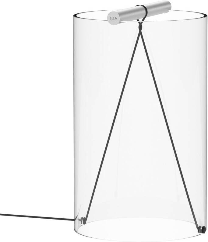 FLOS To Tie T2 Tafellamp Geanodiseerd Aluminium