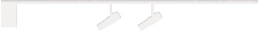 FLOS Zero Track Atom Railsysteem 2m Wit 1x 2 meter/2 spots