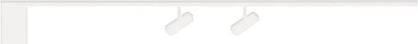FLOS Zero Track Find Me Railsysteem 2m Wit 1x 2 meter/2 spots