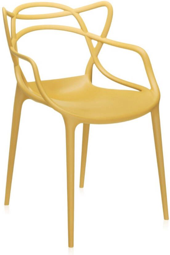 Kartell Masters Stoel Mosterdgeel